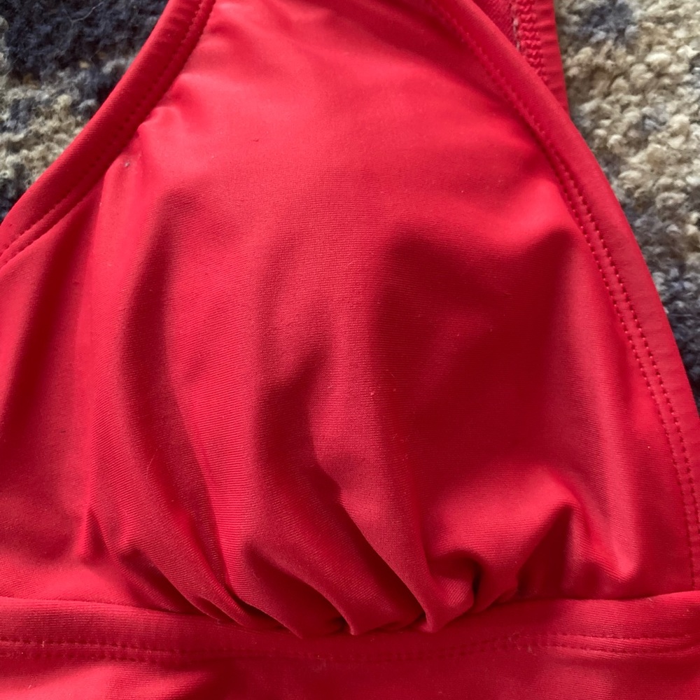 Kona Sol Ruffle Red One-Piece - Picture 6 of 8